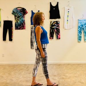 Hard Tail Cropped Boatneck Royal Blue Slub 01